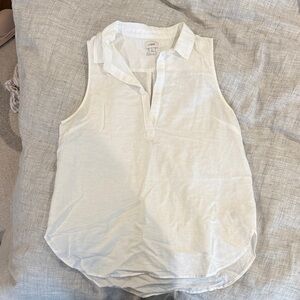 J. Crew Ivory Sleeveless Top